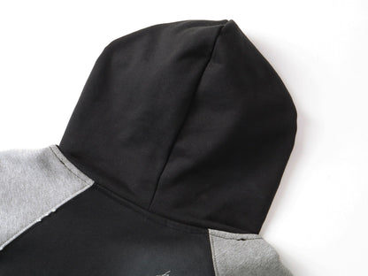 260826 New high-quality heavyweight signature patch zipped hoodie