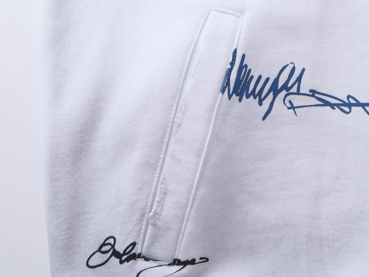 260826 New high-quality heavyweight signature patch zipped hoodie