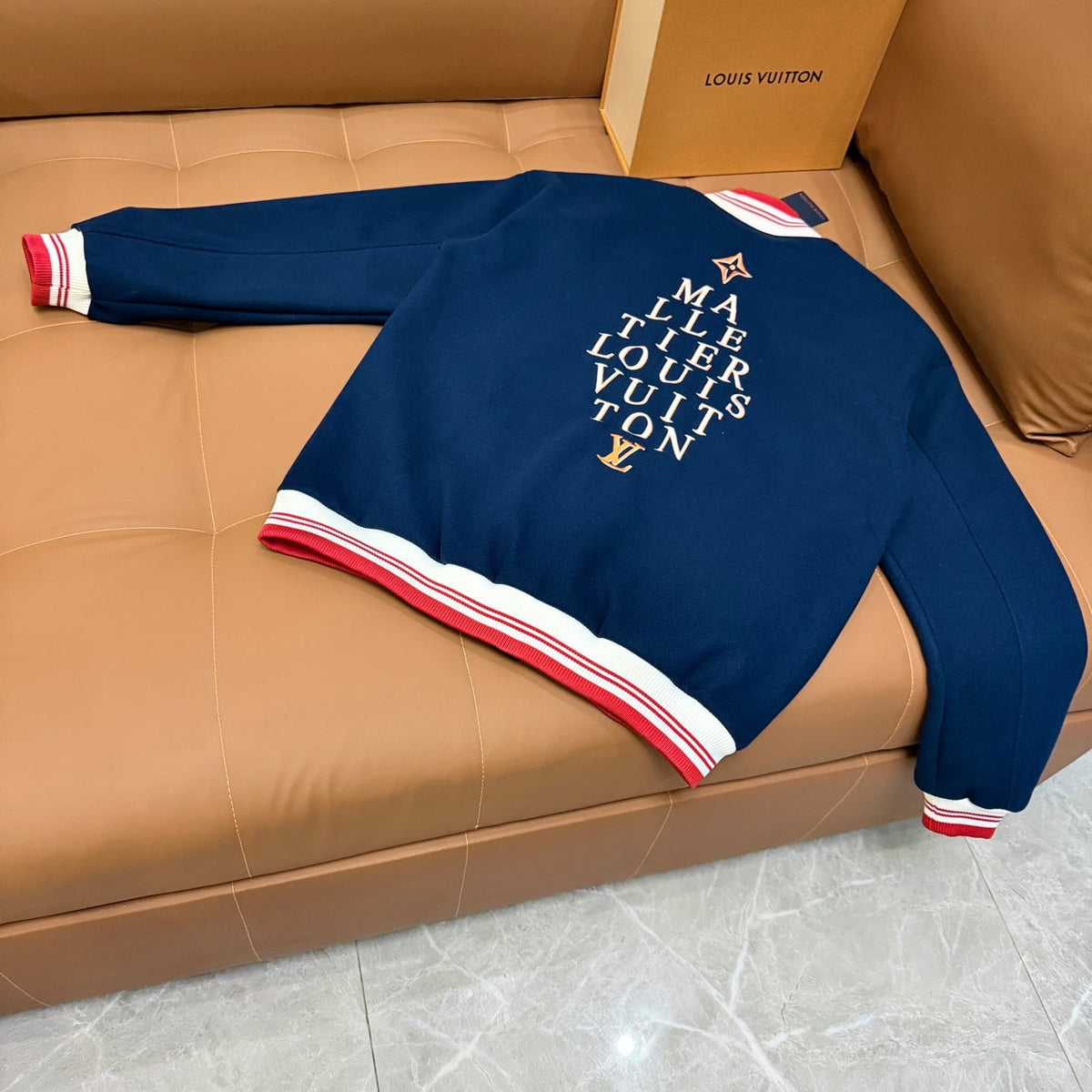 260826 New high-quality color-matched patchwork baseball jacket