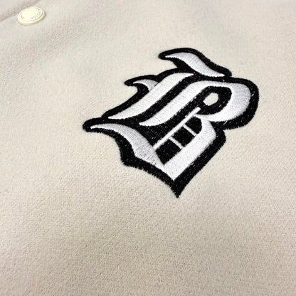260826 New high-quality color-matched patchwork baseball jacket