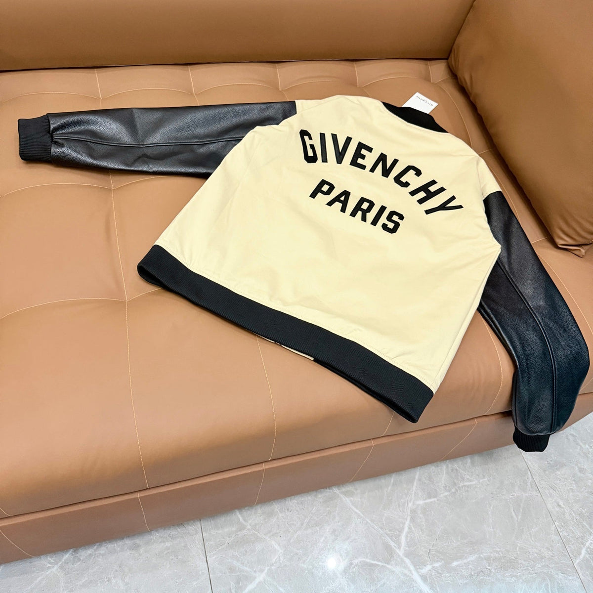 260826 New high-quality color-matched patchwork baseball jacket
