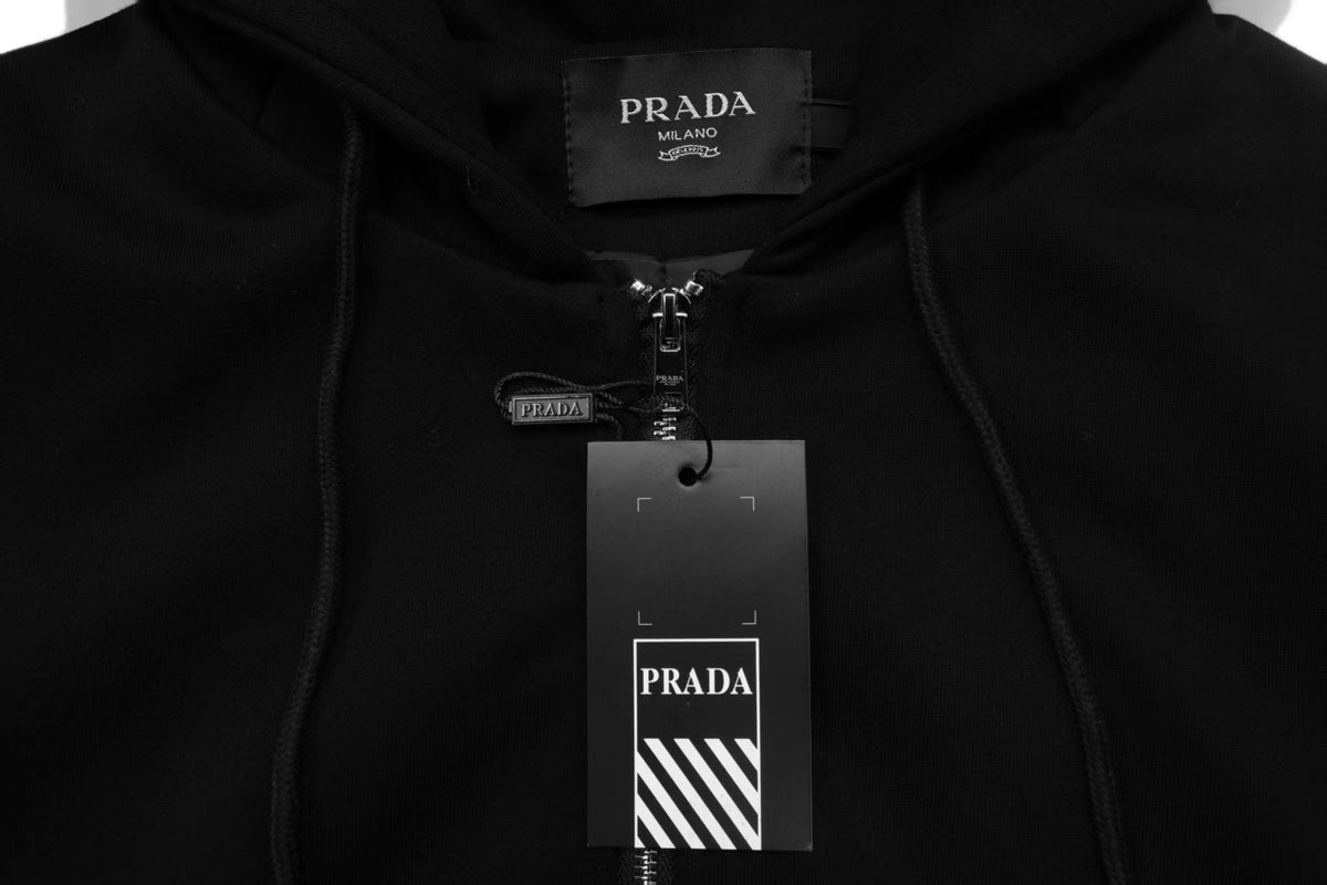260901 New high-quality letter-shaped oval logo hooded sweatshirt jacket