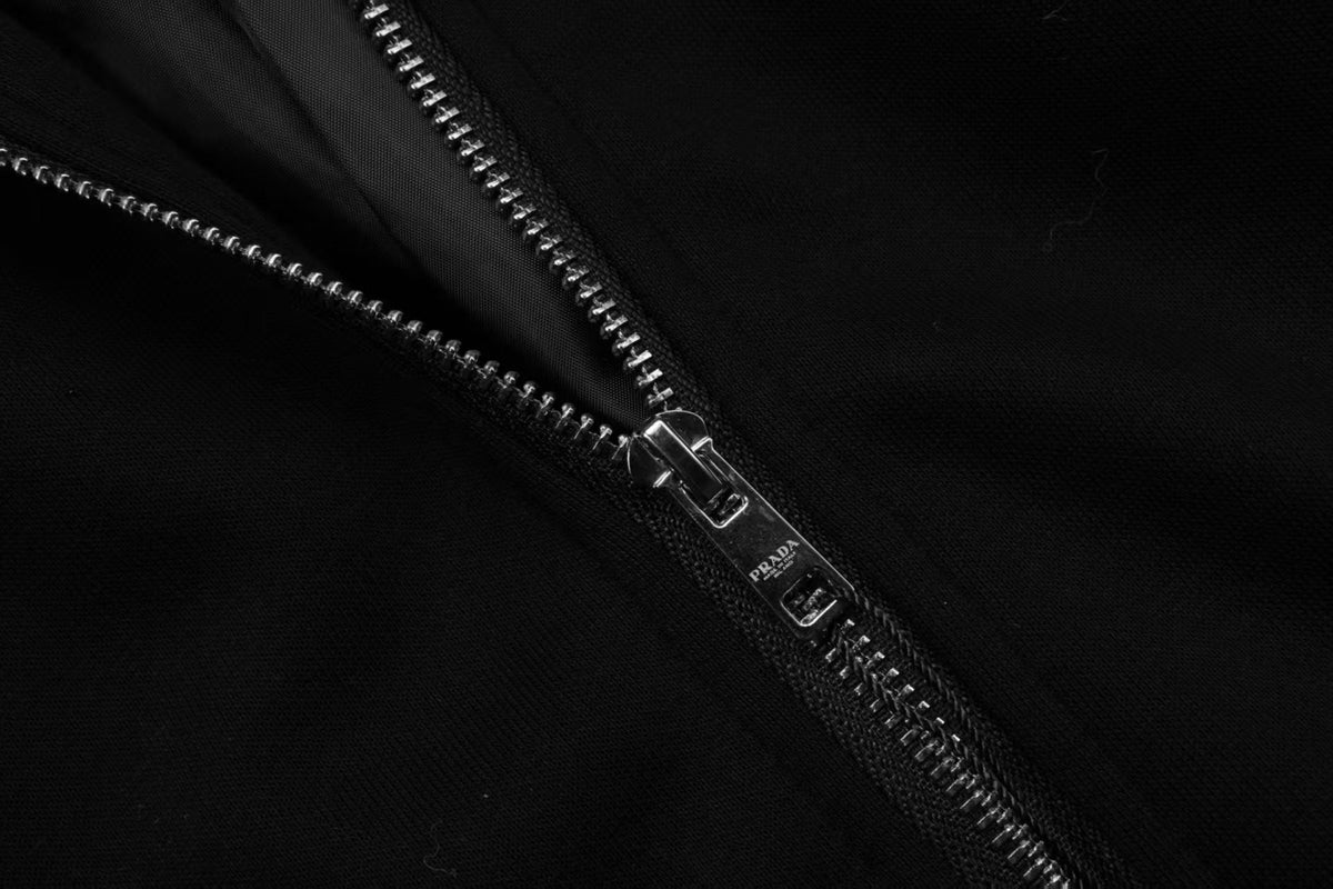 260901 New high-quality letter-shaped oval logo hooded sweatshirt jacket