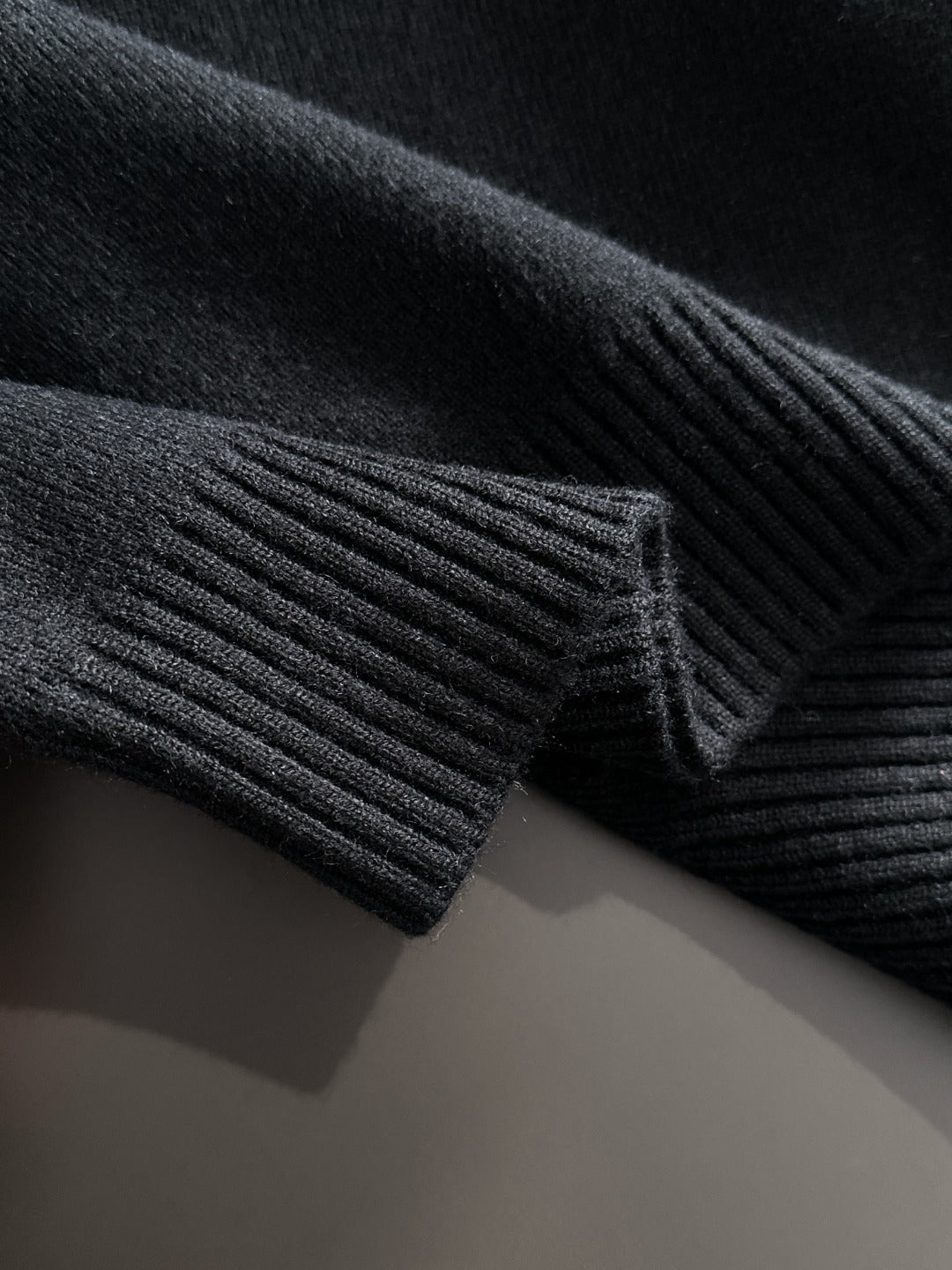 260901 New high-quality exclusive wool blend fabric patchwork color-matched sweater