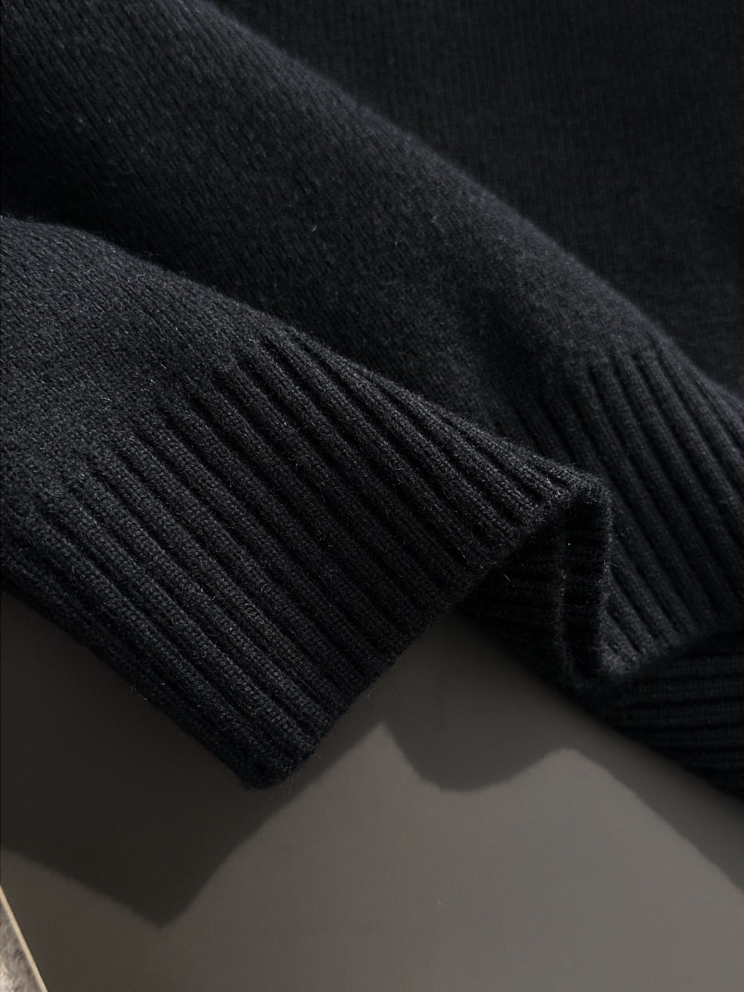 260901 New high-quality exclusive wool blend fabric patchwork color-matched sweater