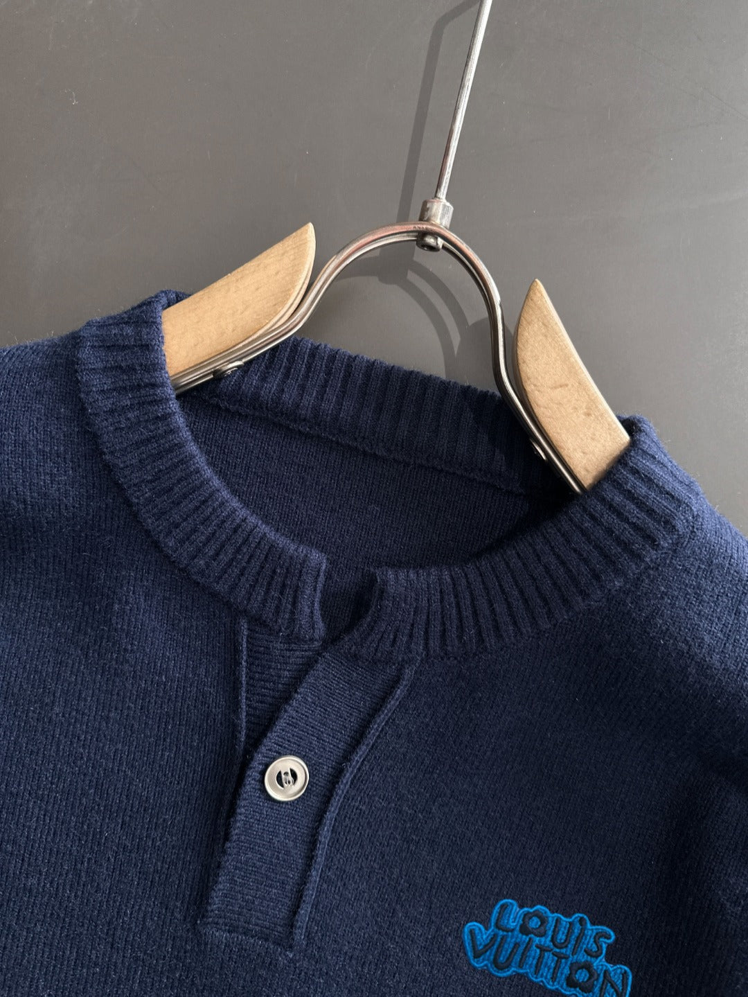 260901 New high-quality exclusive wool blend fabric patchwork color-matched sweater