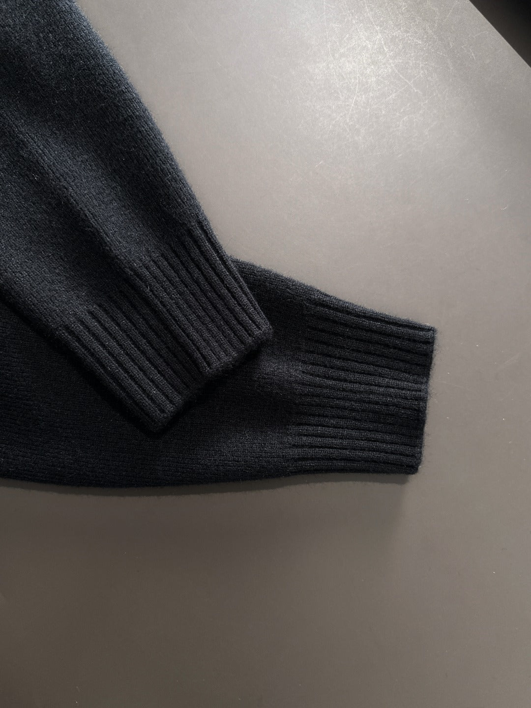 260901 New high-quality exclusive wool blend fabric patchwork color-matched sweater