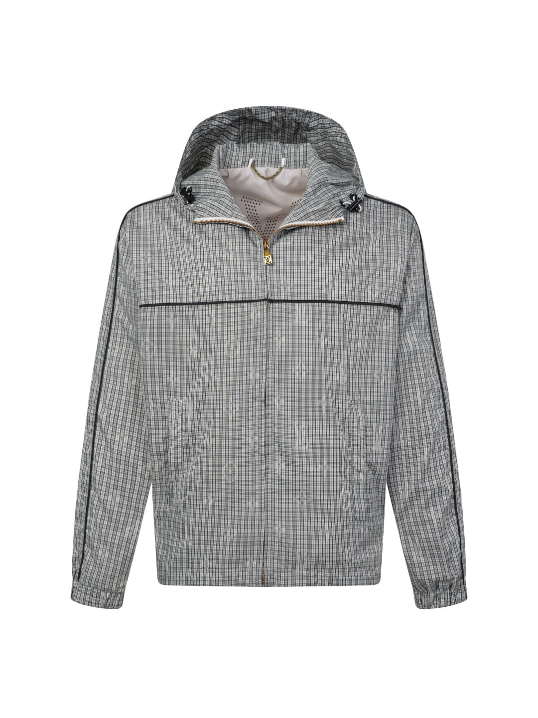 260901 New high-quality checked custom fabric windproof jacket