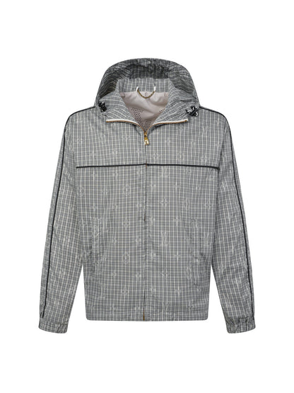260901 New high-quality checked custom fabric windproof jacket