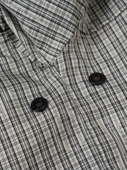 260901 New high-quality checked custom fabric windproof jacket