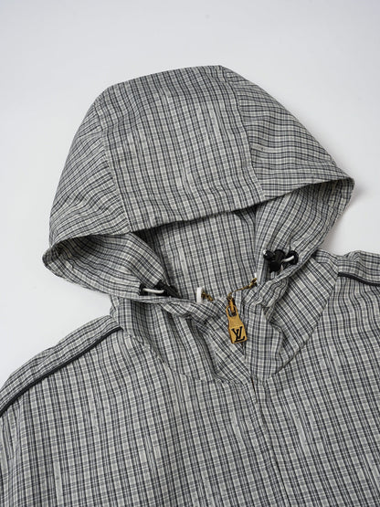 260901 New high-quality checked custom fabric windproof jacket