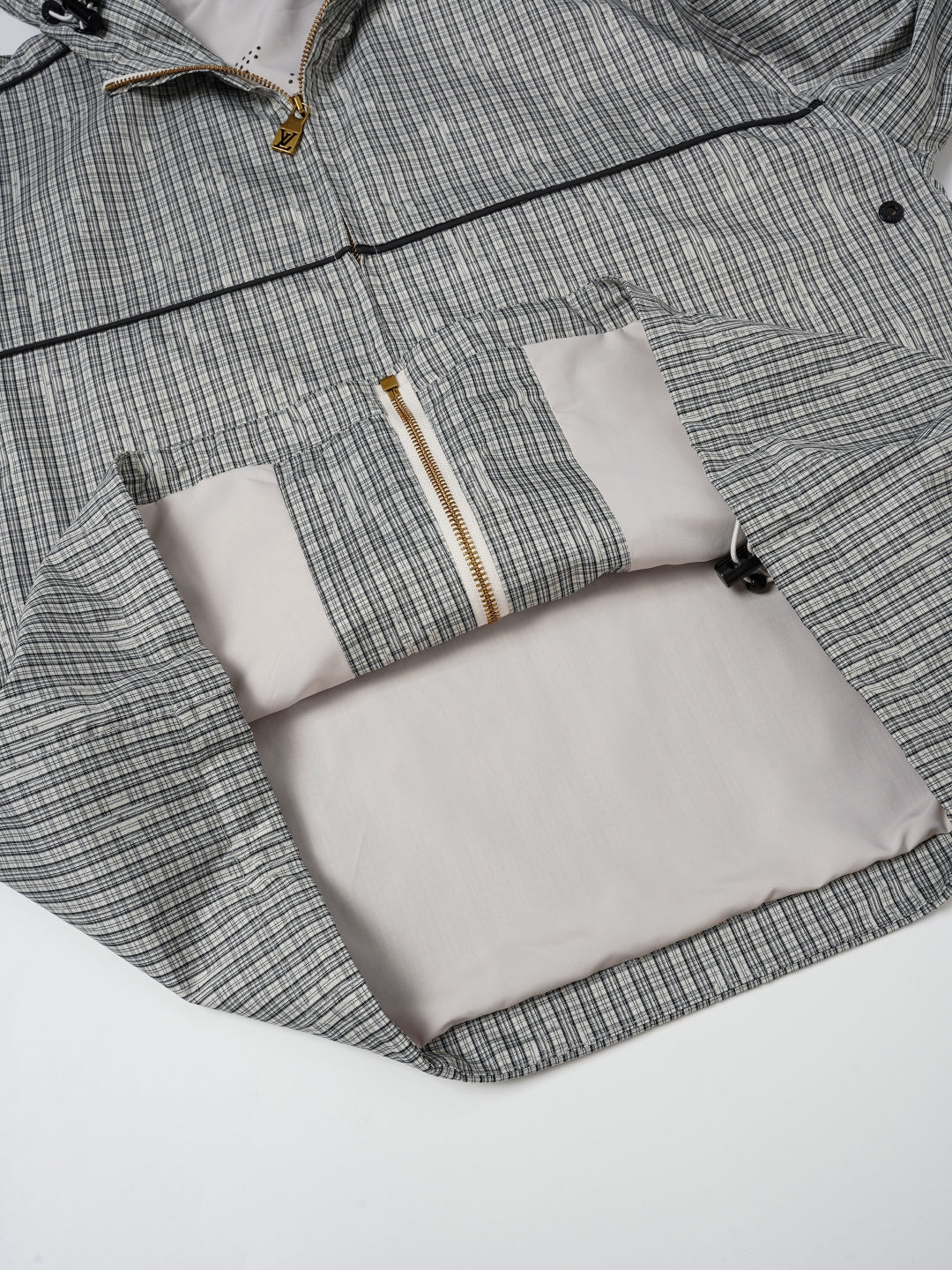 260901 New high-quality checked custom fabric windproof jacket