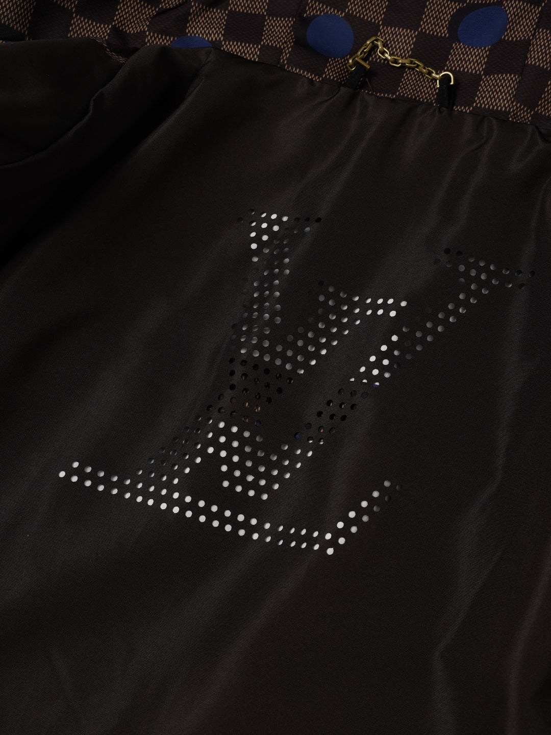 260901 New high-quality checkered polka dot hooded coat