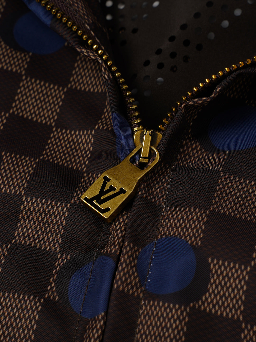 260901 New high-quality checkered polka dot hooded coat
