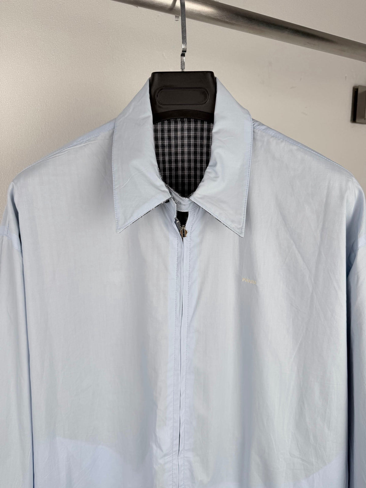 260901 New high-quality double-breasted triangular check-patterned jacket