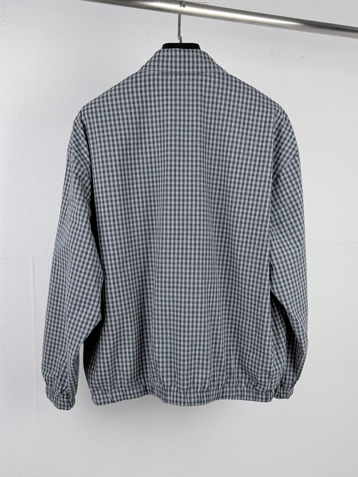 260901 New high-quality double-breasted triangular check-patterned jacket