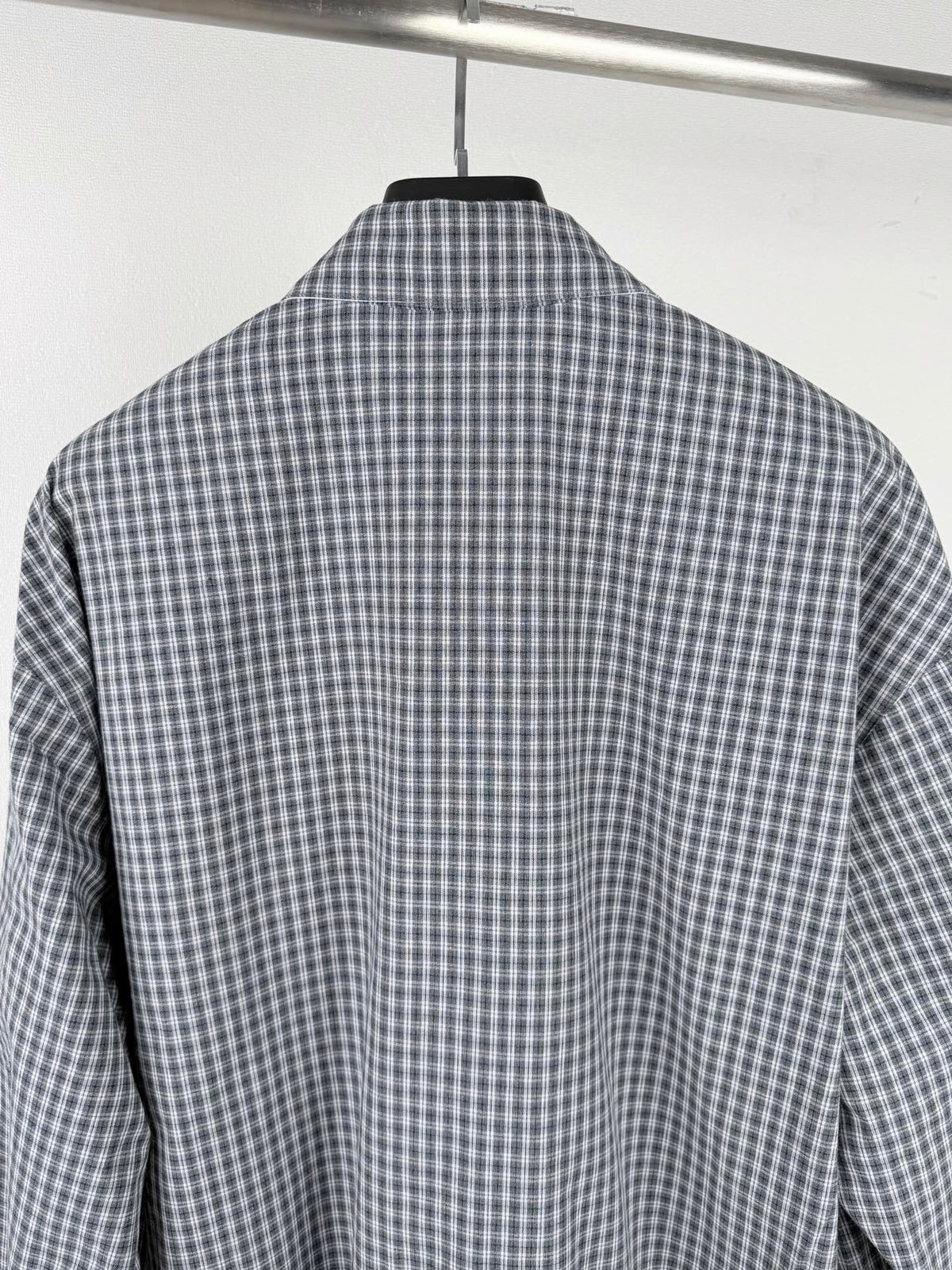 260901 New high-quality double-breasted triangular check-patterned jacket