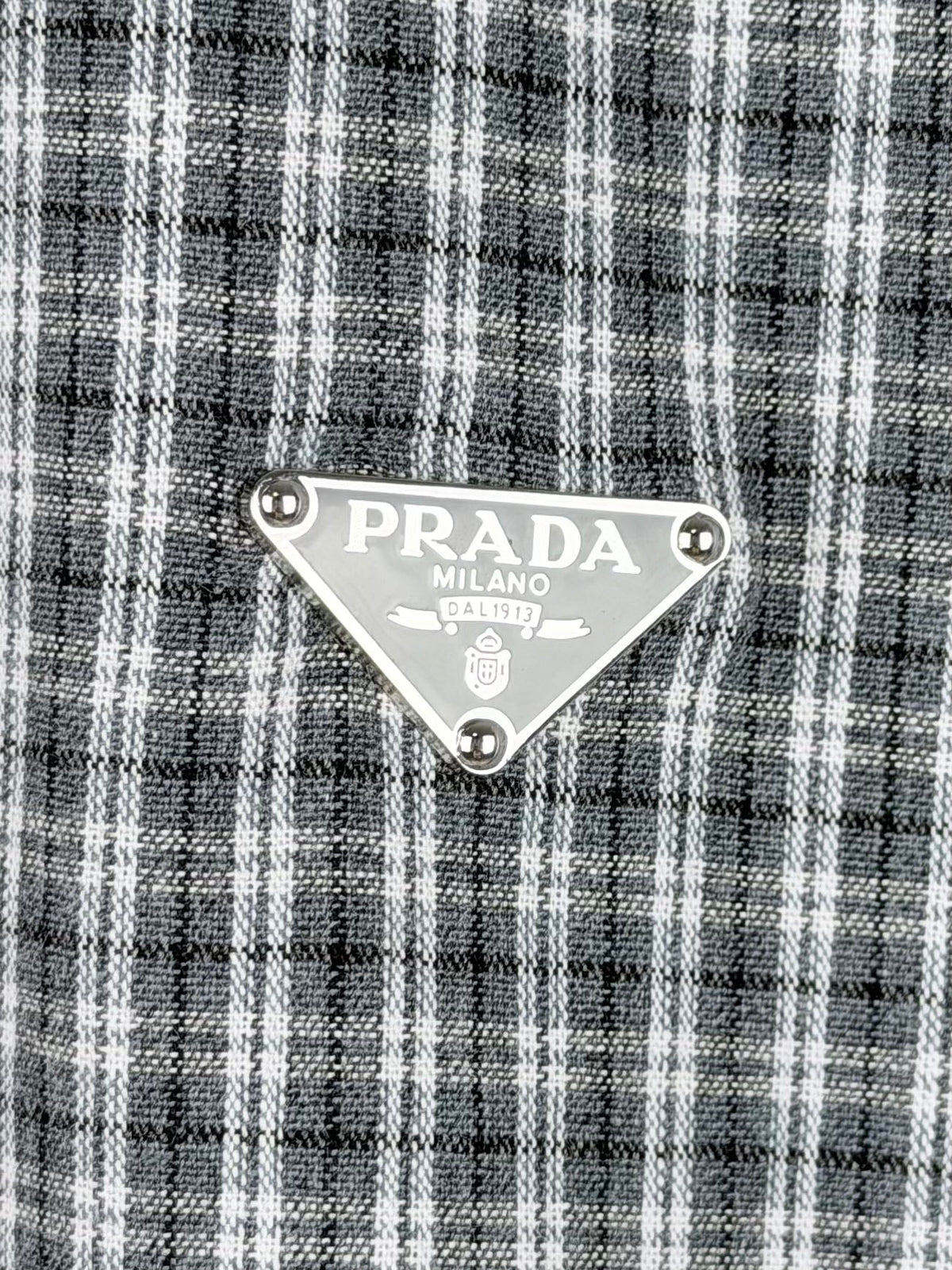 260901 New high-quality double-breasted triangular check-patterned jacket