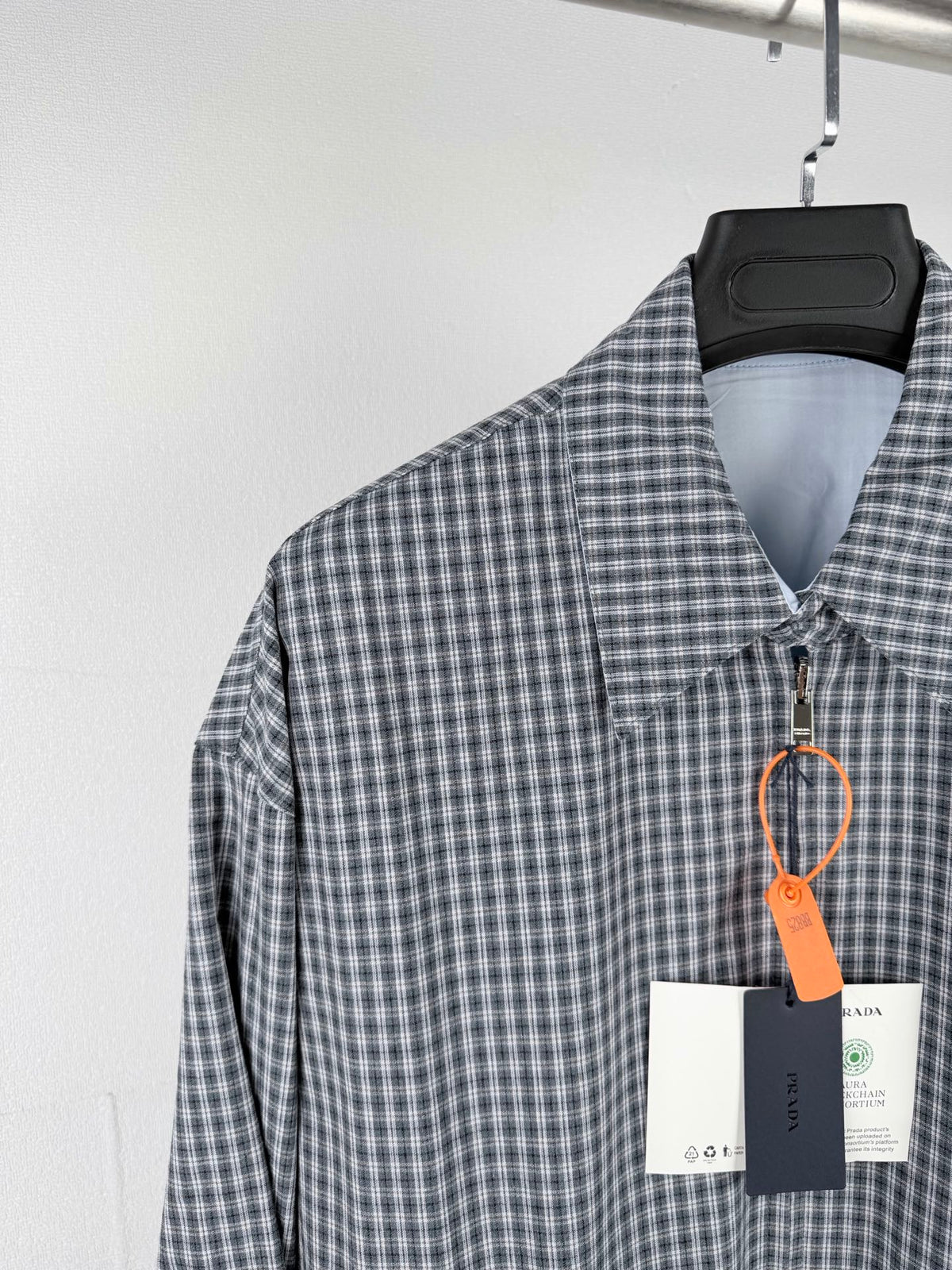 260901 New high-quality double-breasted triangular check-patterned jacket