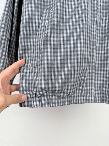 260901 New high-quality double-breasted triangular check-patterned jacket