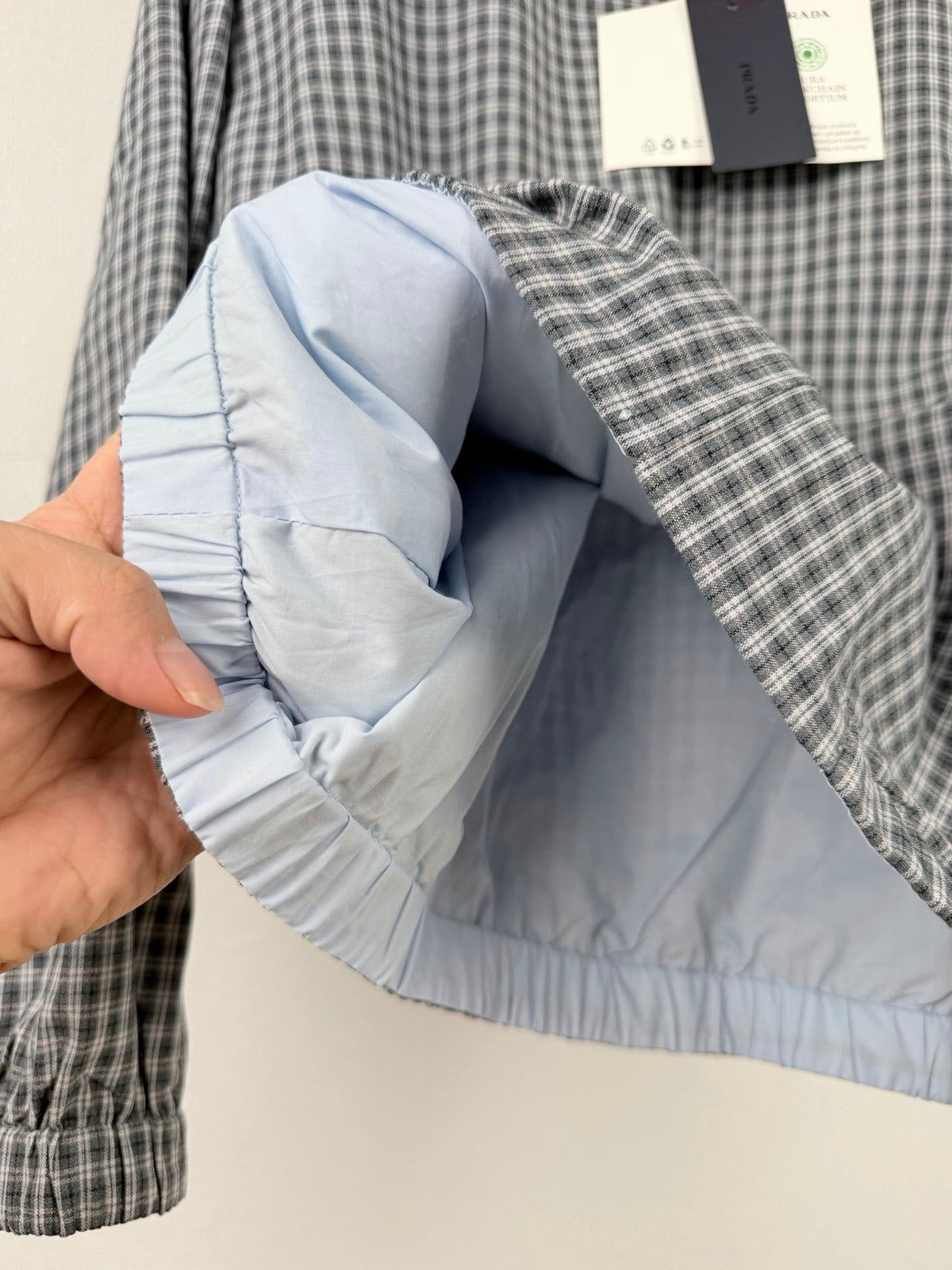 260901 New high-quality double-breasted triangular check-patterned jacket
