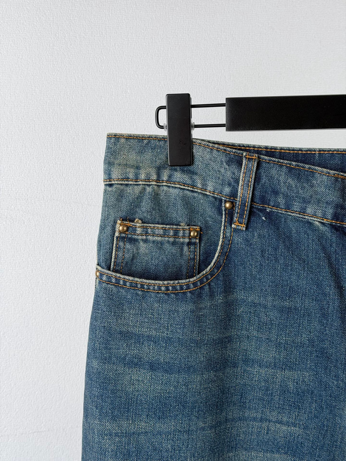260901 New high-quality, minimalist basic denim pants set