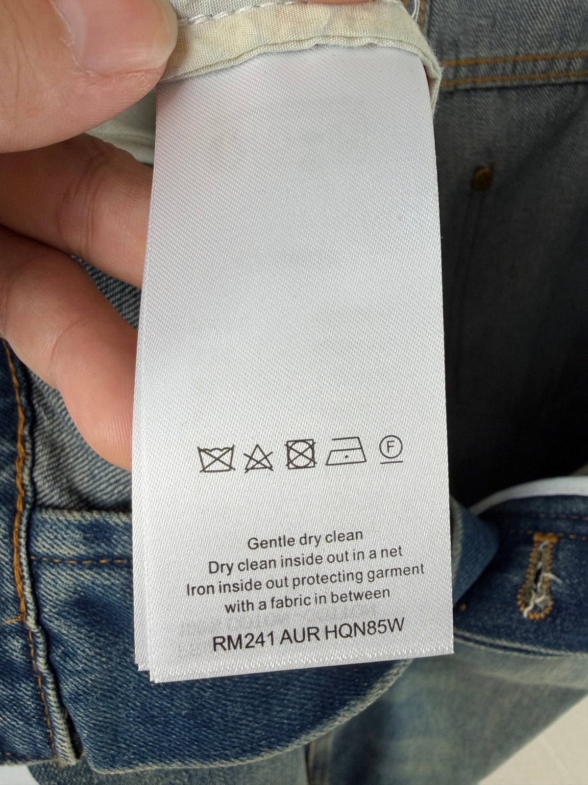260901 New high-quality, minimalist basic denim pants set