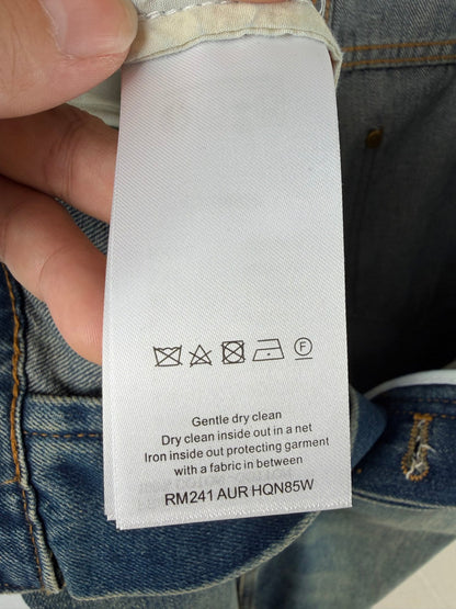 260901 New high-quality, minimalist basic denim pants set
