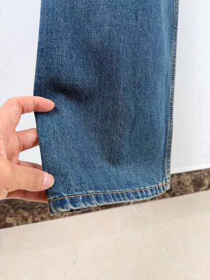 260901 New high-quality, minimalist basic denim pants set