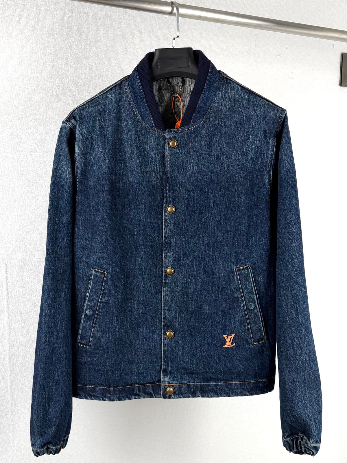 260901 New high-quality, minimalist basic baseball shirt design denim jacket