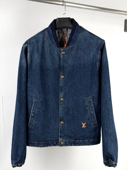 260901 New high-quality, minimalist basic baseball shirt design denim jacket