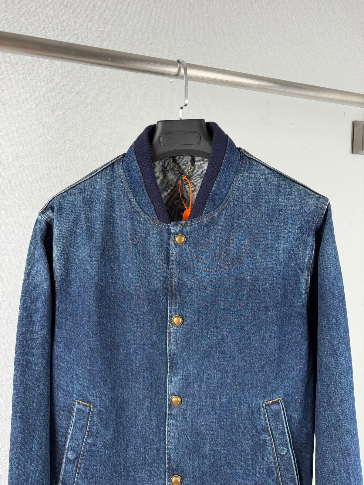 260901 New high-quality, minimalist basic baseball shirt design denim jacket