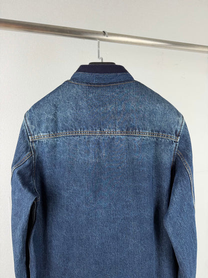 260901 New high-quality, minimalist basic baseball shirt design denim jacket