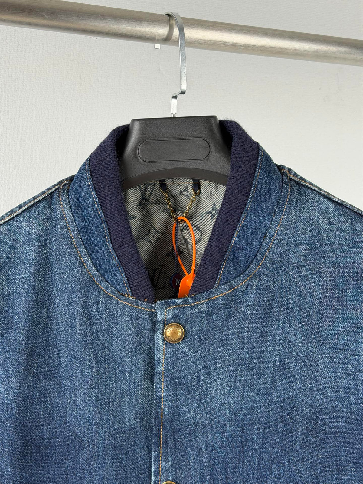 260901 New high-quality, minimalist basic baseball shirt design denim jacket