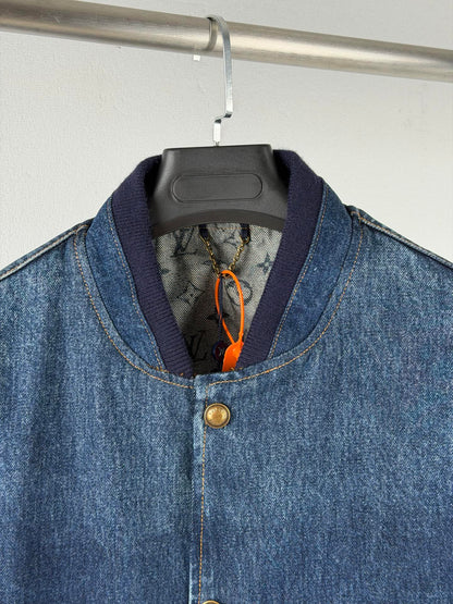 260901 New high-quality, minimalist basic baseball shirt design denim jacket
