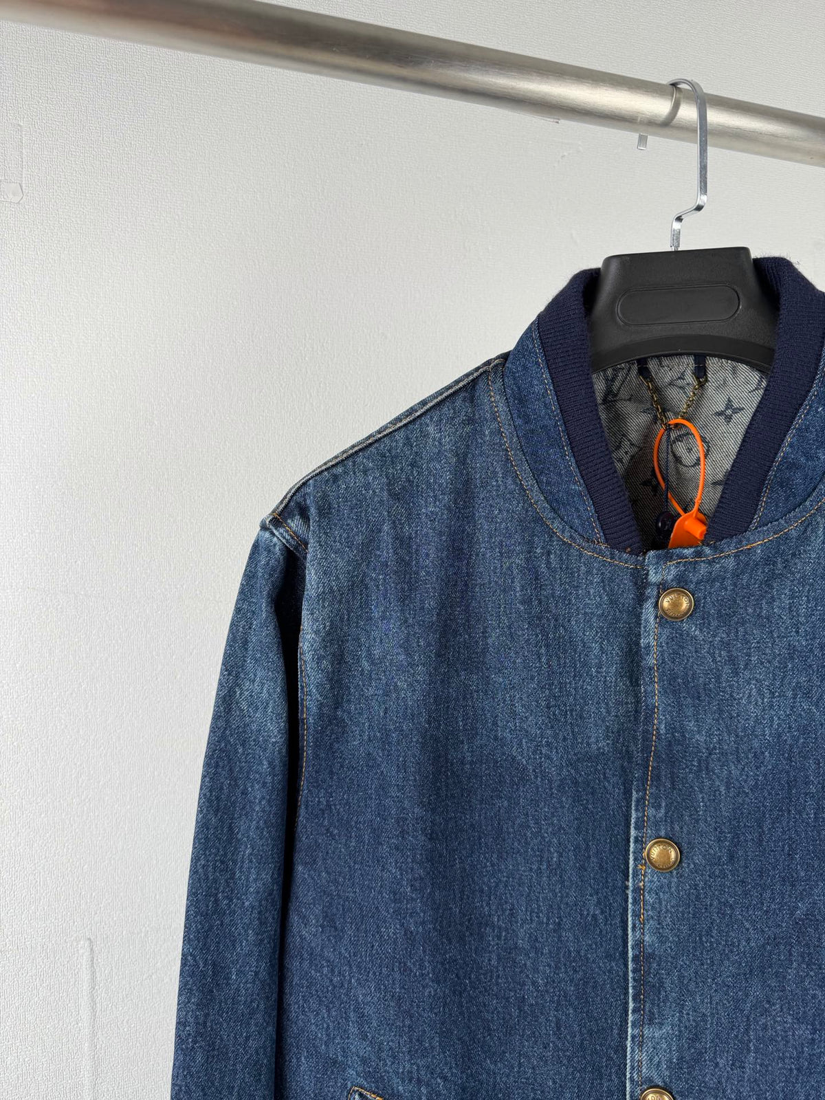 260901 New high-quality, minimalist basic baseball shirt design denim jacket
