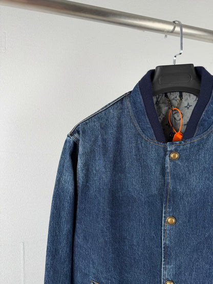 260901 New high-quality, minimalist basic baseball shirt design denim jacket