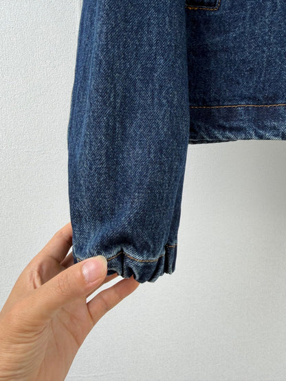 260901 New high-quality, minimalist basic baseball shirt design denim jacket