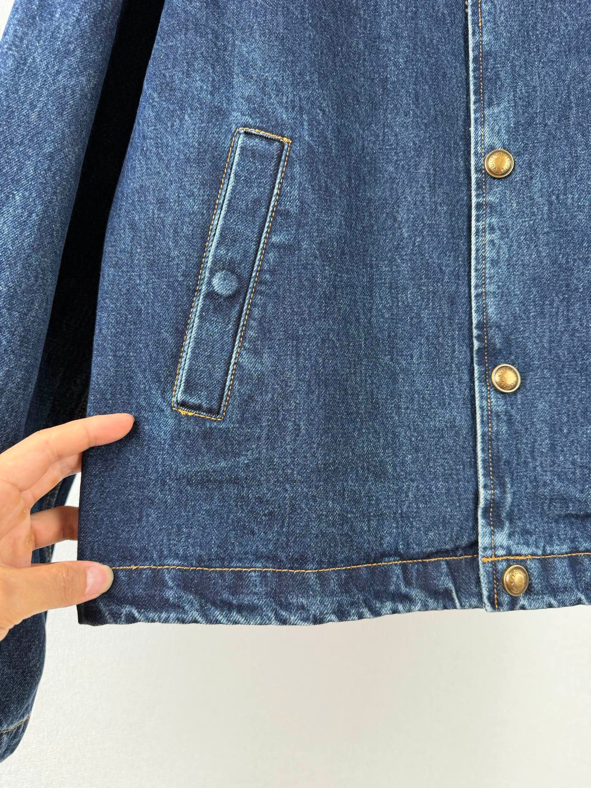 260901 New high-quality, minimalist basic baseball shirt design denim jacket