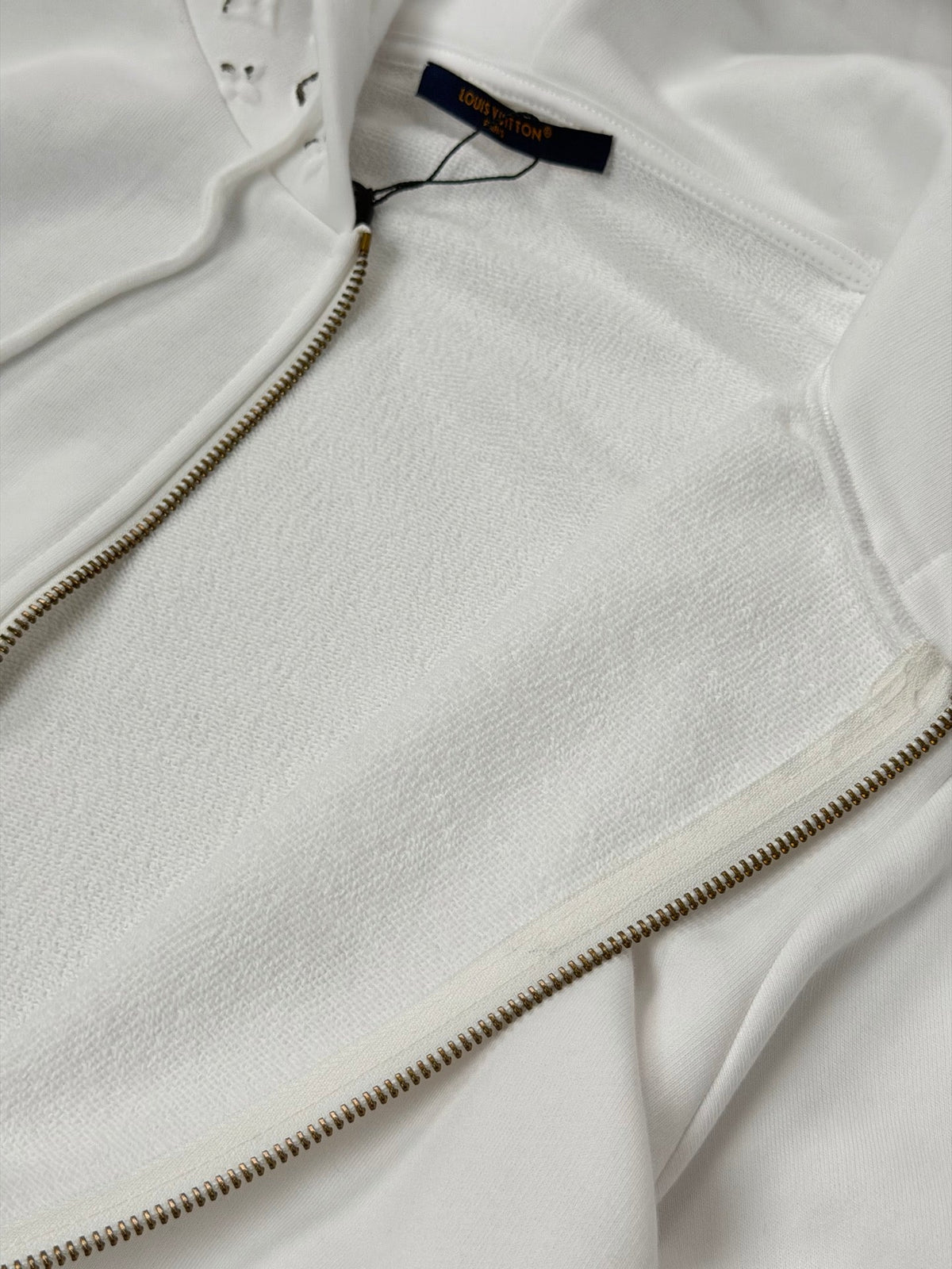260901 New high-quality old-style embossed and gold-stamped sequined plaid hooded zipper pullover hoodie