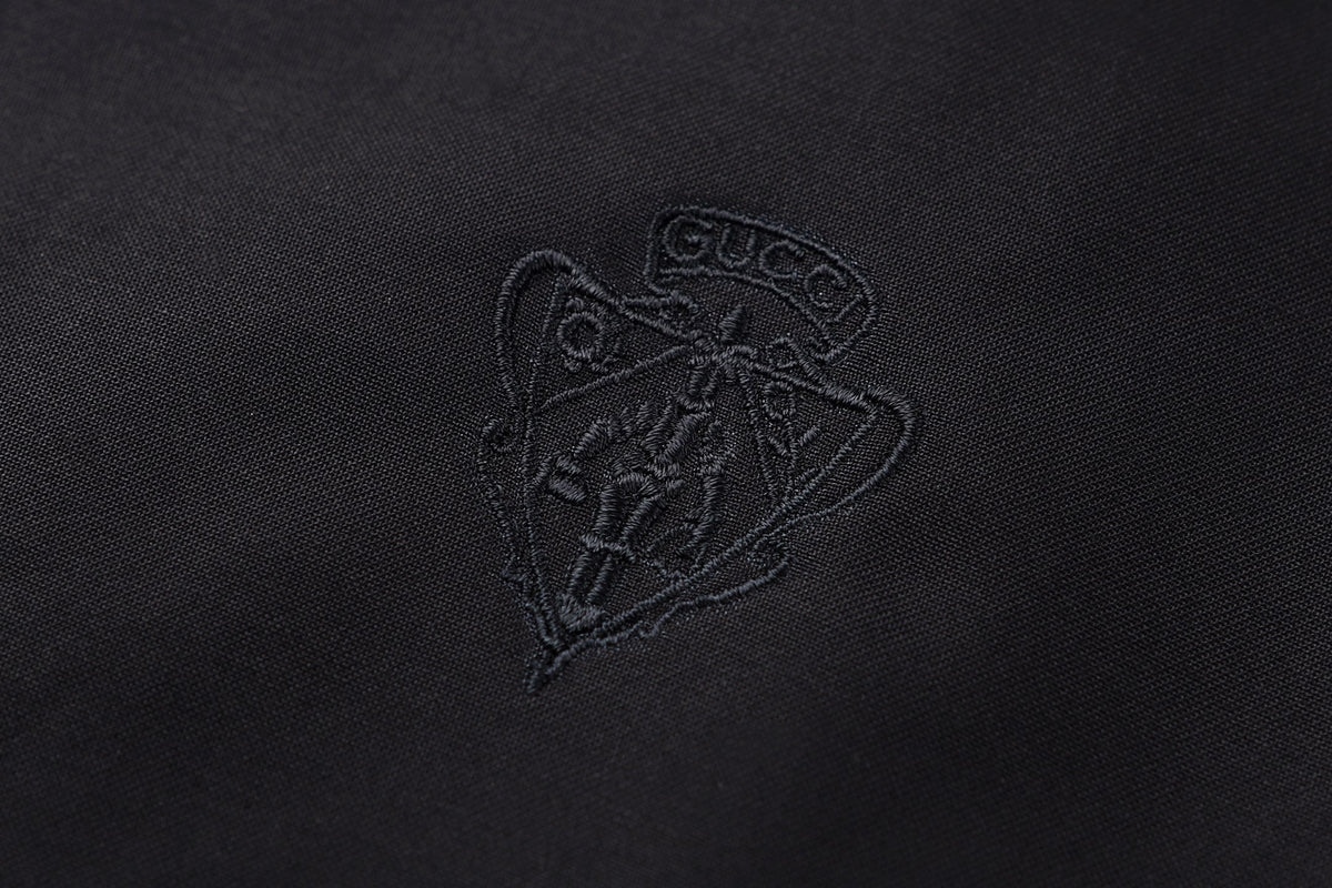 260901 New high-quality double-sided cotton canvas embroidered logo jacket
