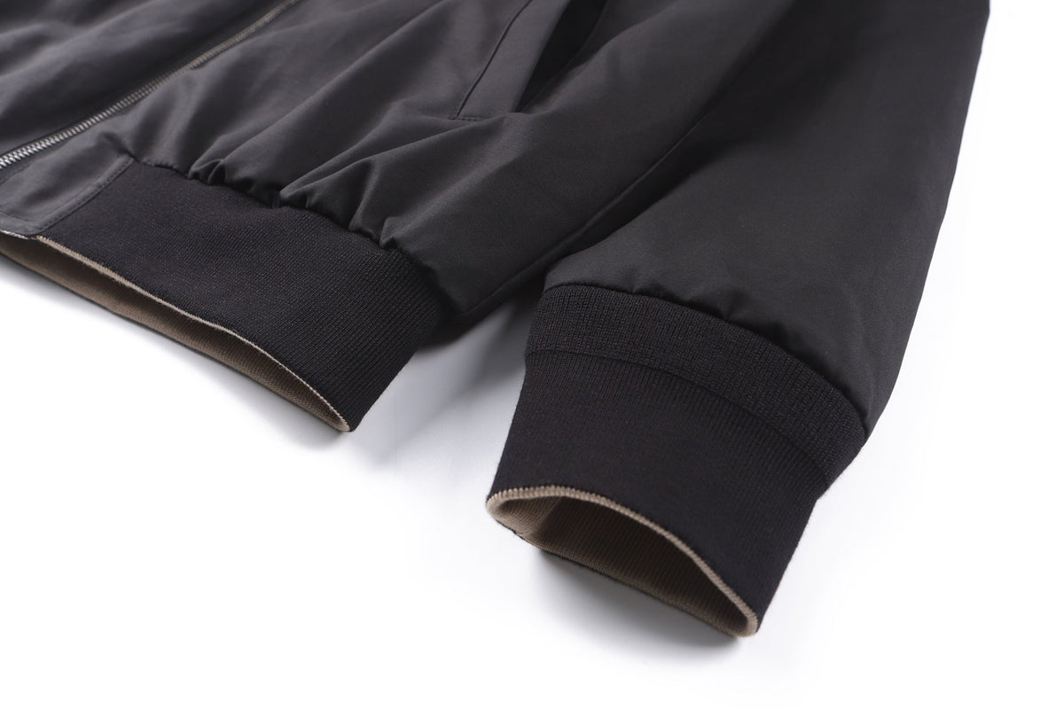 260901 New high-quality double-sided cotton canvas embroidered logo jacket