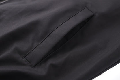 260901 New high-quality double-sided cotton canvas embroidered logo jacket