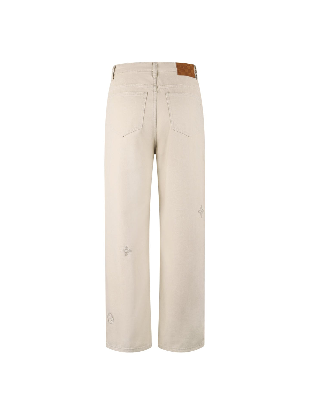 260901 New high-quality embroidered logo signature denim pants