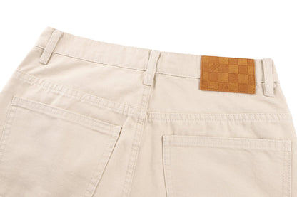 260901 New high-quality embroidered logo signature denim pants