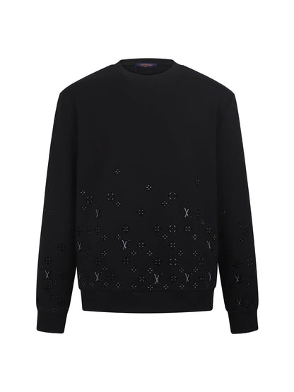 260901 New high-quality plush-printed logo long-sleeved hoodie