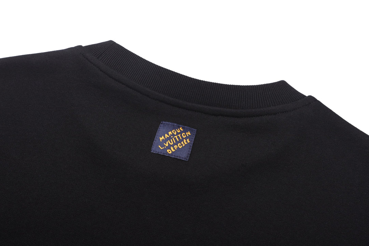260901 New high-quality plush-printed logo long-sleeved hoodie