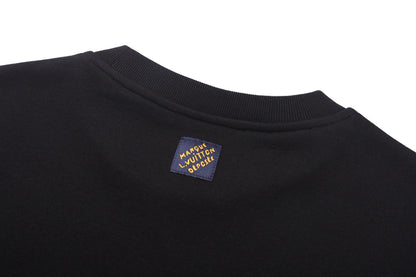 260901 New high-quality plush-printed logo long-sleeved hoodie