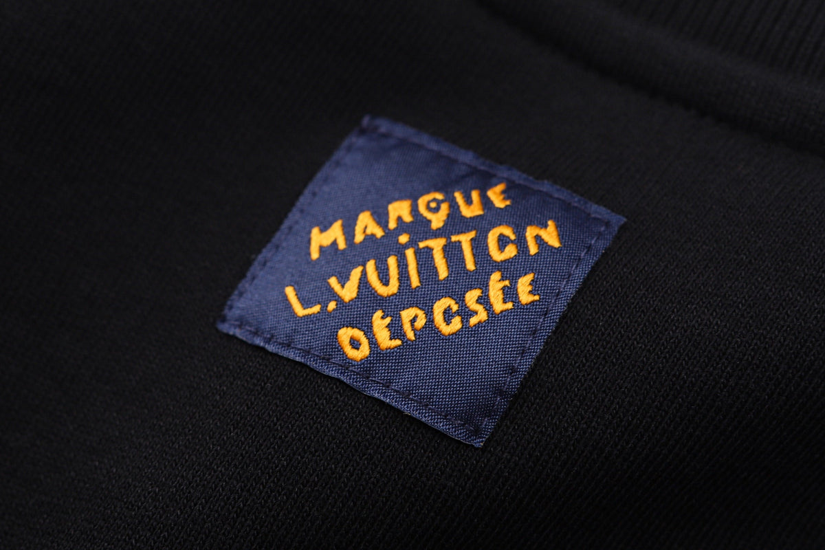 260901 New high-quality plush-printed logo long-sleeved hoodie