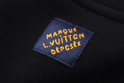 260901 New high-quality plush-printed logo long-sleeved hoodie